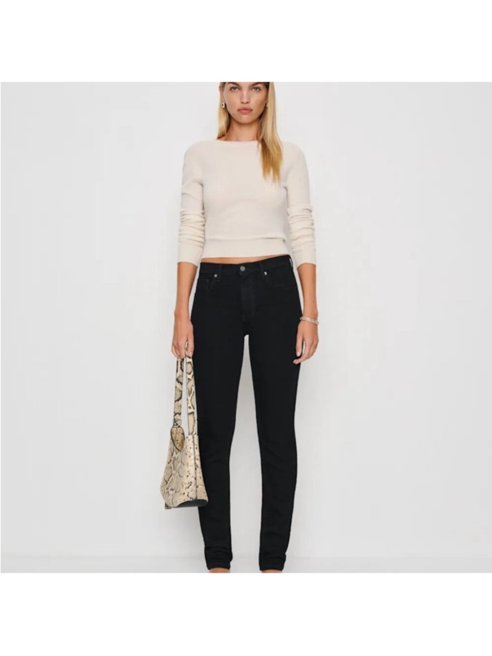 Reformation High-Rise Skinny Leg Black Women’s Jeans size 23.